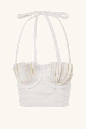 Dido Bustier White Linen