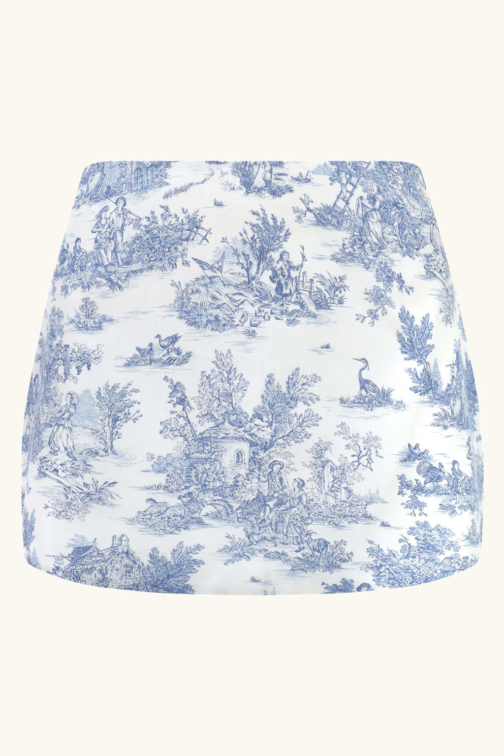 Roya Skirt in Blue Toile de Jouy