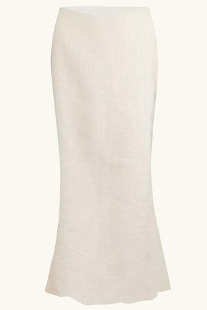 Allura Maxi Skirt ~ Ivory Linen