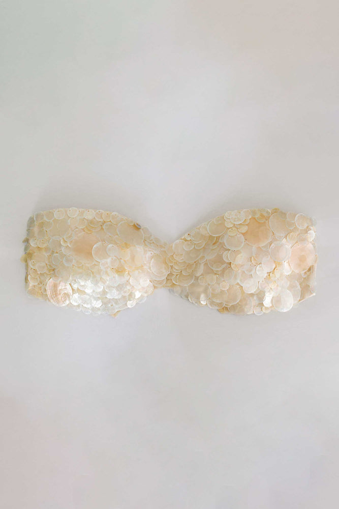 Brassière Coquillage Blanc Ivoire