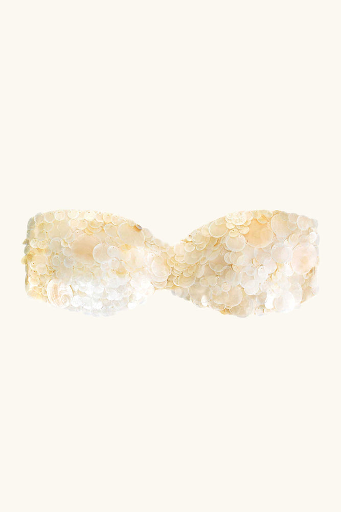 Brassière Coquillage Blanc Ivoire