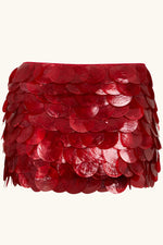 Zeïa Low Rise Mini Skirt ~ Ruby Mother of Pearl