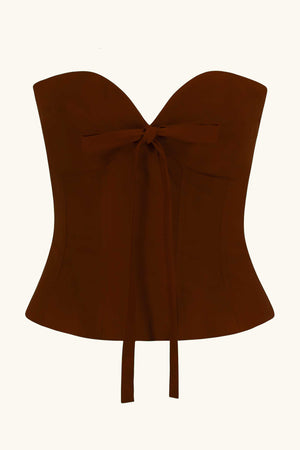 Mademoiselle Corset Chocolate Brown