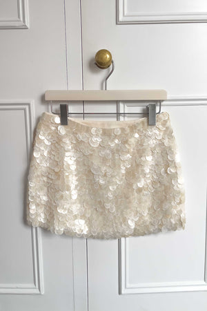 Dawn Mini Skirt ~ Mother of Pearl