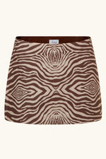 Dawn Mini Skirt ~ Chocolate Zebra